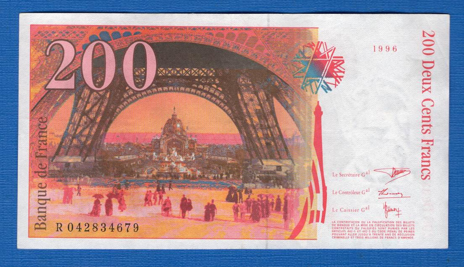 200 Fr  1996 - 200 F 1995-1999 ''Eiffel''