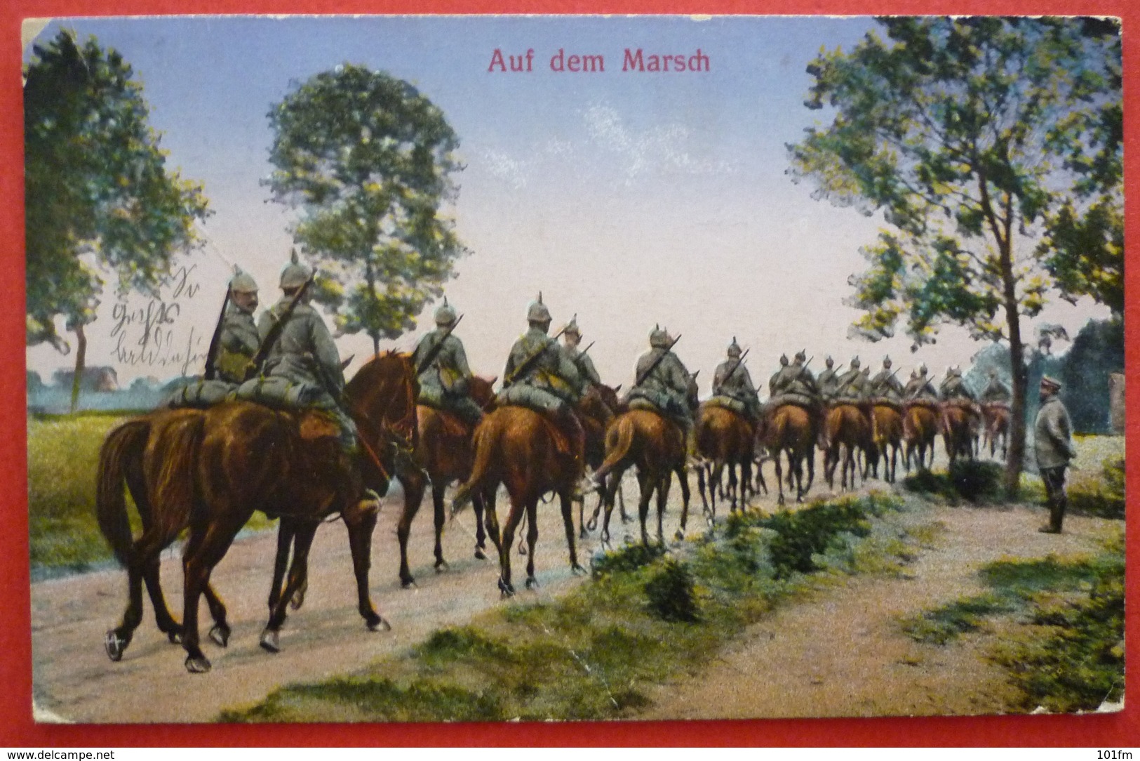 DEUTSCHE SOLDATEN - AUF DEN MARSCH 1917 - Guerre 1914-18