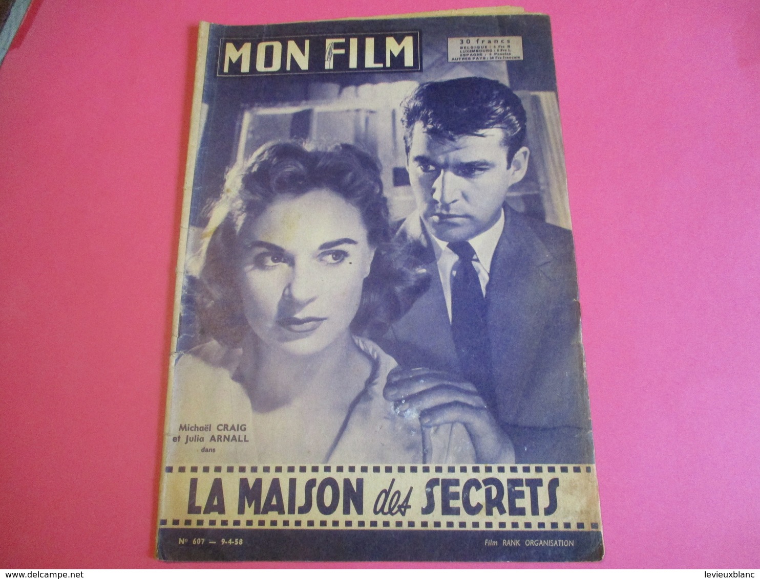 Cinéma/Revue/Mon Film/"La Maison Des Secrets"/Michael CRAIG, Julia ARNALL/Gérard OURY/Film Rank/Guy GREEN/1958    CIN98 - Andere & Zonder Classificatie