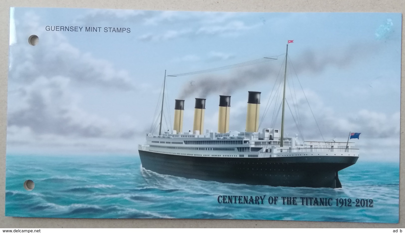 Aulderney 2012. Centenary Of The Titanic. Presentation Pack. MNH - Barche