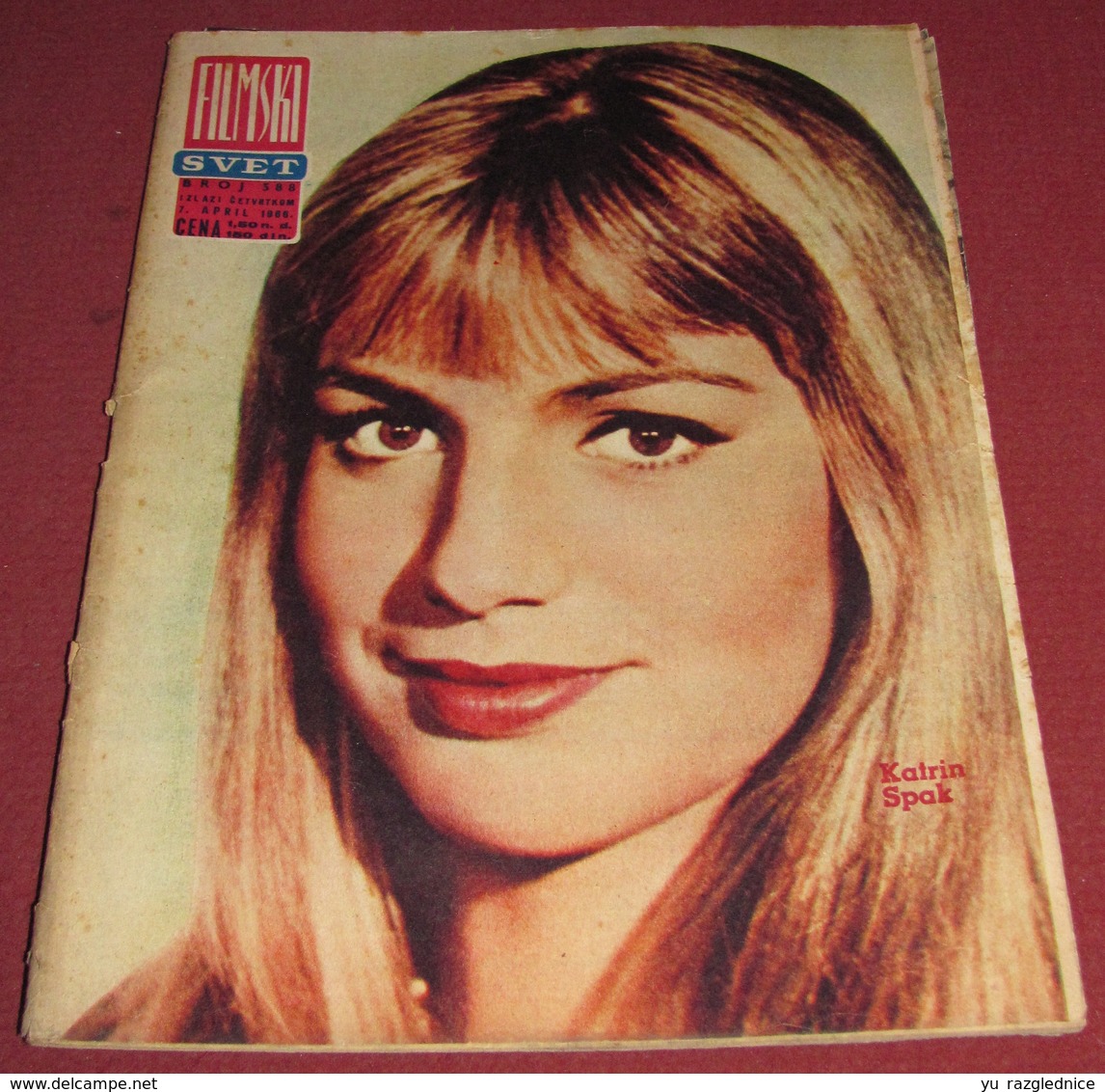 Catherine Spaak FILMSKI SVET Yugoslavian April 1966 VERY RARE - Magazines