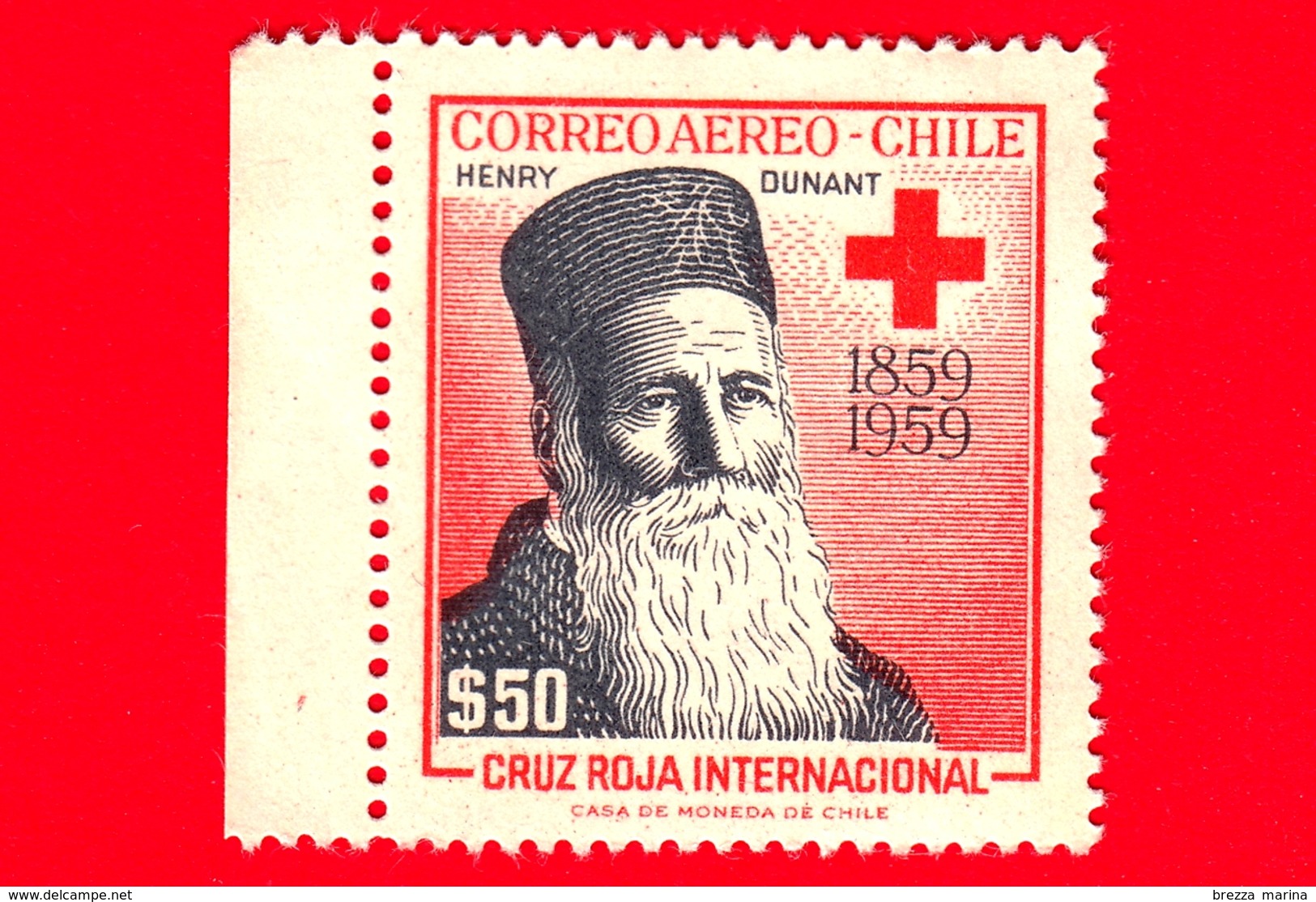 Nuovo - ML - CILE - 1959 - Croce Rossa - Jean Henri Dunant (1828-1910) - 20 - Cile