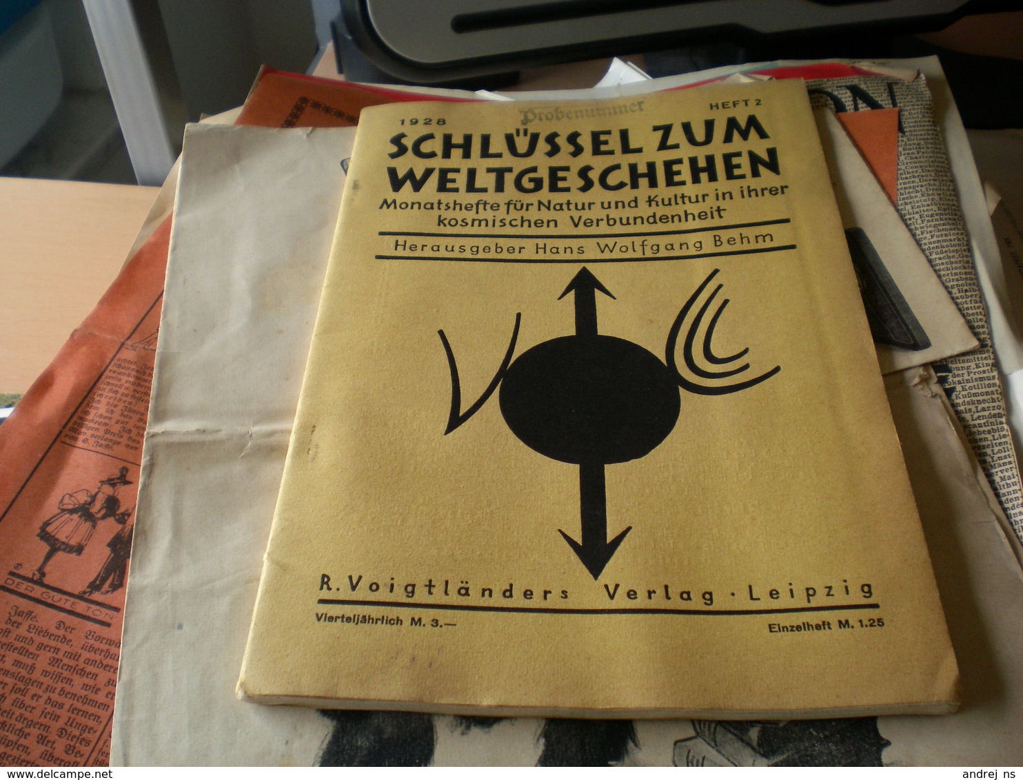Schussel Zum Weltgeschehen Probenummer 1928  Leipzig - Alte Bücher