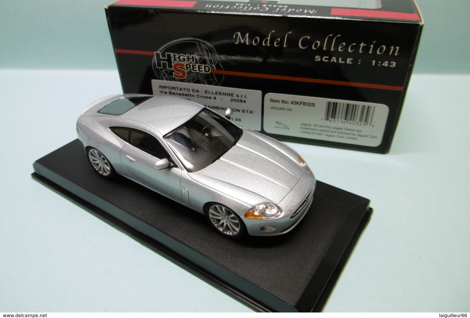 High Speed - JAGUAR XK Gris Métallisé Réf. 43KFB32S BO 1/43 - Other & Unclassified