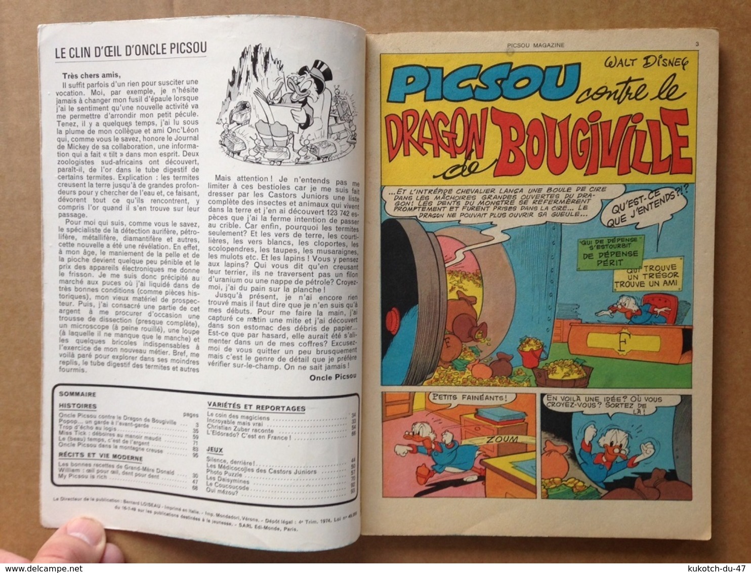 Disney - Picsou Magazine - Année 1975 - N°33 - Picsou Magazine