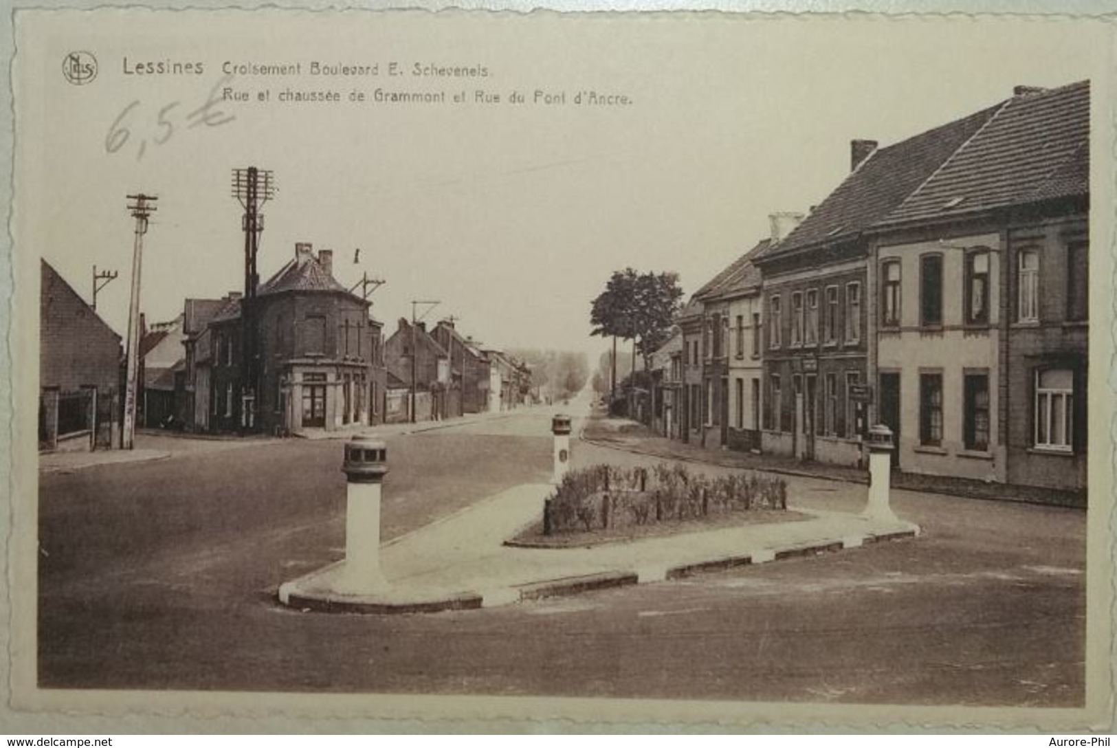 Lessines Croisement Boulevard E. Schevenels Rue Et Chaussée De Grammont Et Rue Du Pont D'Ancre - Lessen