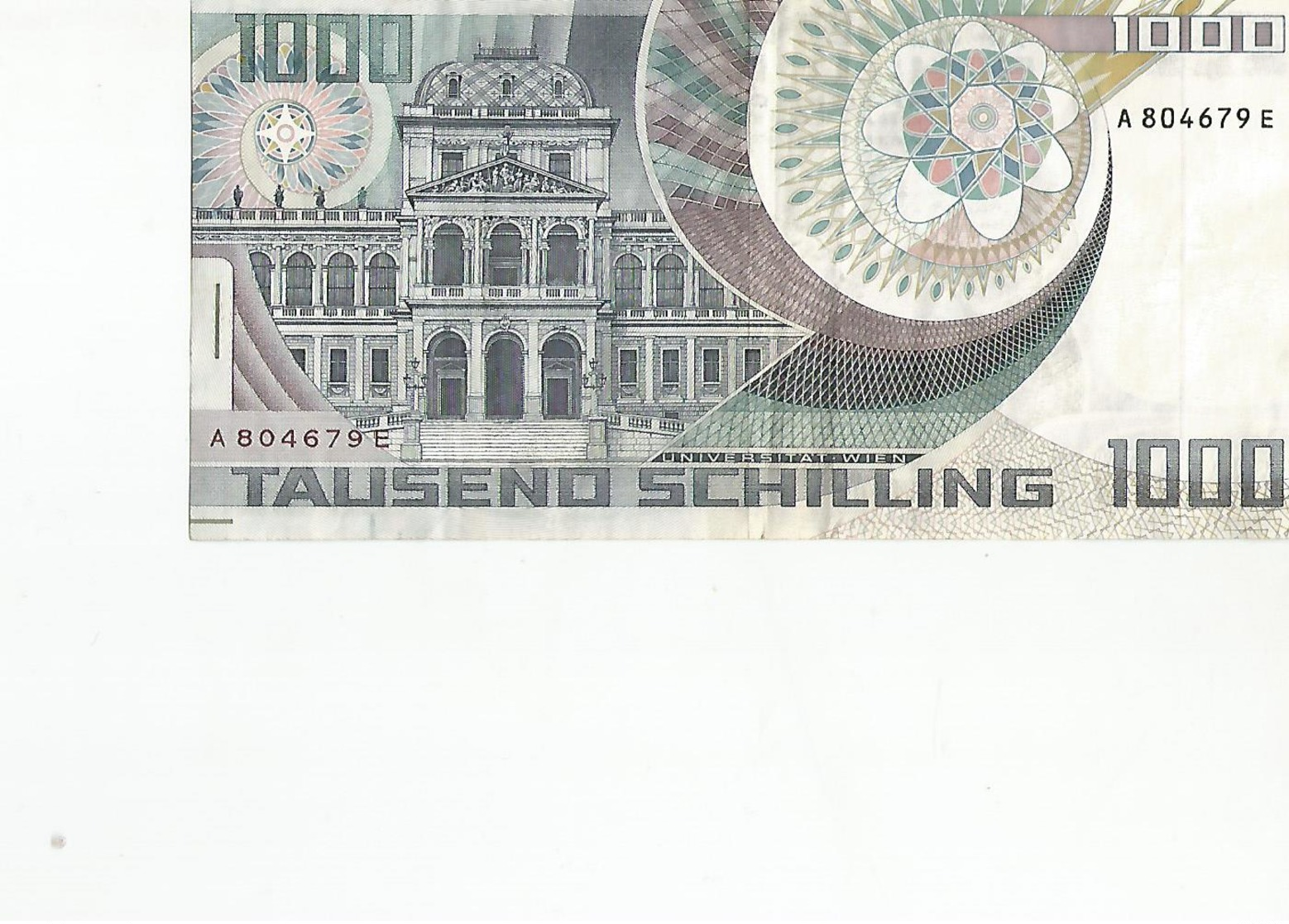 Billet De 1000 Schilling - Autriche