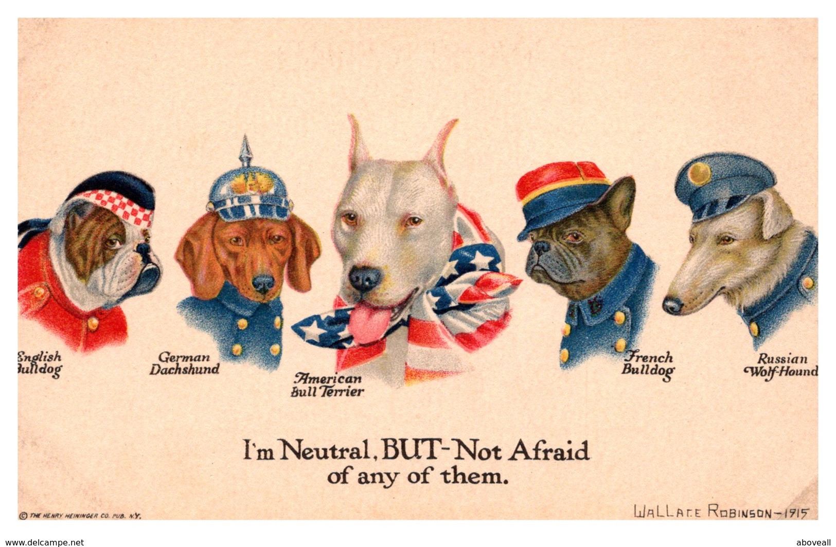 Dog WWI International Dogs Patriotic - Chiens