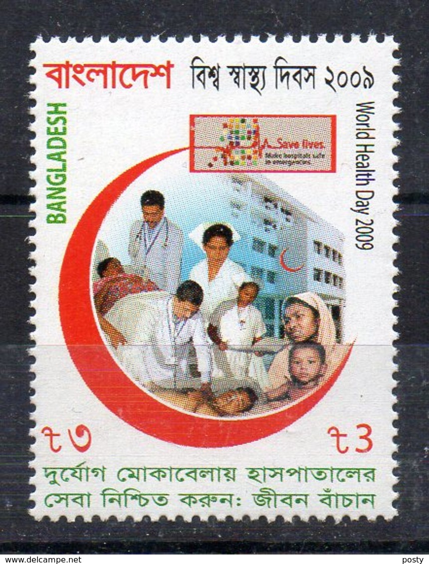 BANGLADESH - JOURNEE MONDIALE DE LA SANTE - WORLD HEALTH DAY - CROISSANT ROUGE - RED CRESCENT - 2009 - - Bangladesh