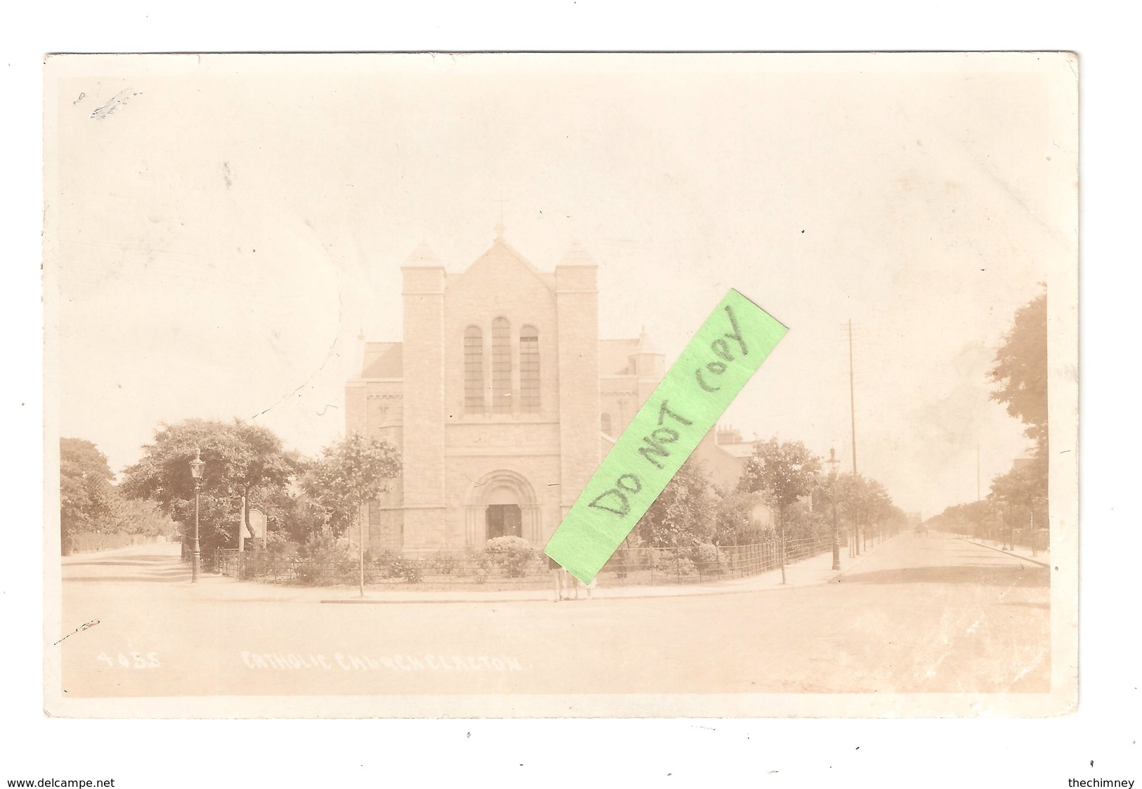 RP CLACTON ON SEA CHRIST CHURCH  ROMAN CATHOLIC CHURCH SQUARE CIRCLE 1904 POSTMARK - Altri & Non Classificati