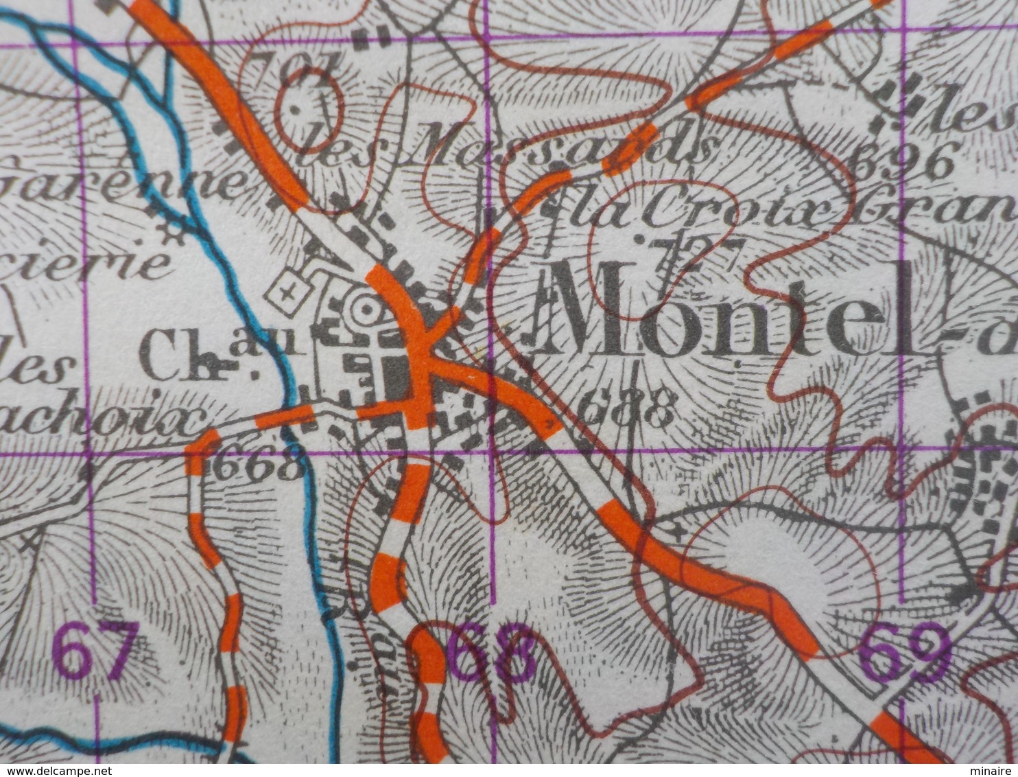 Carte 1 /50 000° IGN - St GERVAIS D'Auvergne édition 1959 ( Les Ancizes,Gouttières, Bussières, Espinasse, Dontreix - Cartes Topographiques