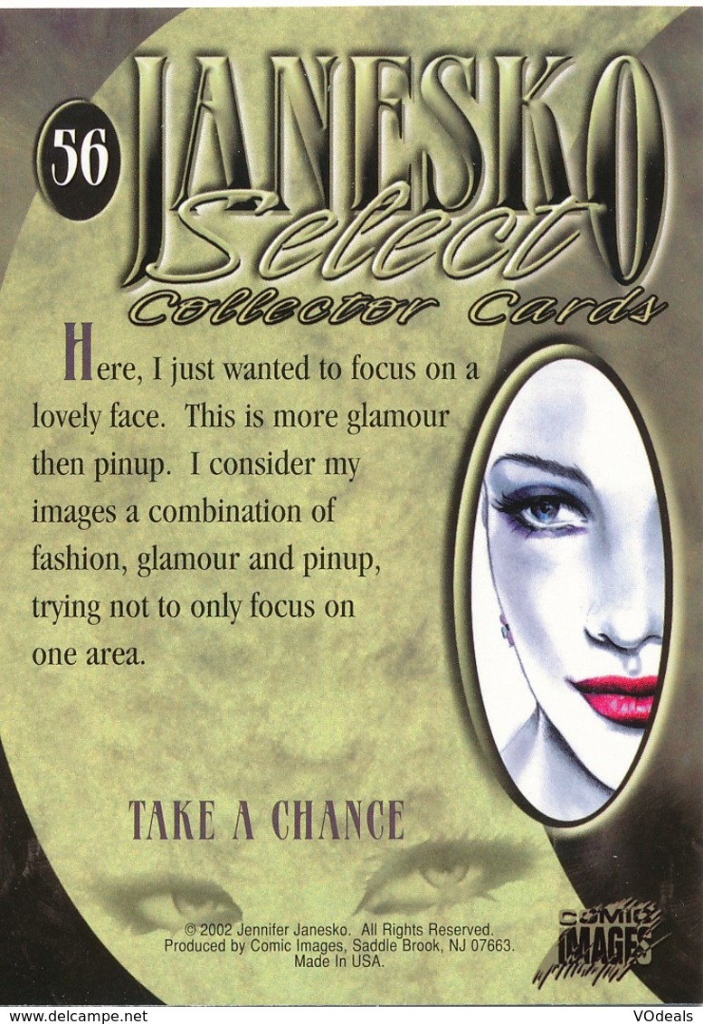 Cartes De Collection - Jennifer Janesko - Comic Image 56 - Pin Up - Andere & Zonder Classificatie