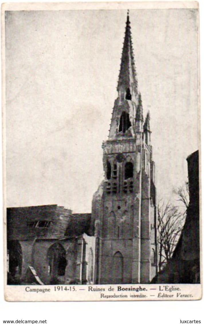 RUINES DE BOESINGHE. L' EGLISE. - Autres & Non Classés