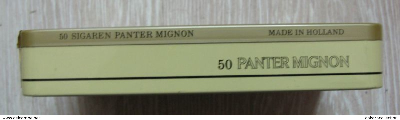AC - PPPANTER MIGNON 50 CIGARS TOBACCO EMPTY VINTAGE TIN BOX NEDERLANDS - Tabaksdozen (leeg)