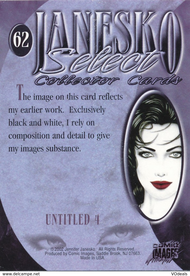 Cartes De Collection - Jennifer Janesko - Comic Image 62 - Pin Up - Other & Unclassified