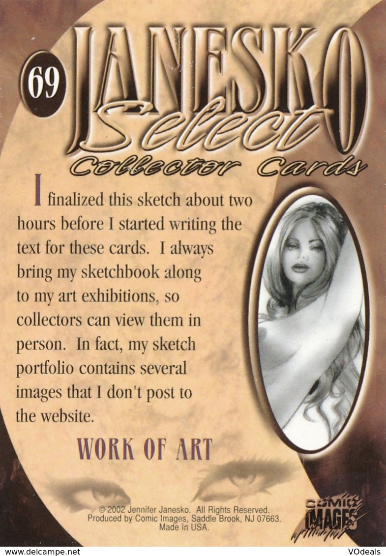 Cartes De Collection - Jennifer Janesko - Comic Image 69 - Pin Up - Autres & Non Classés