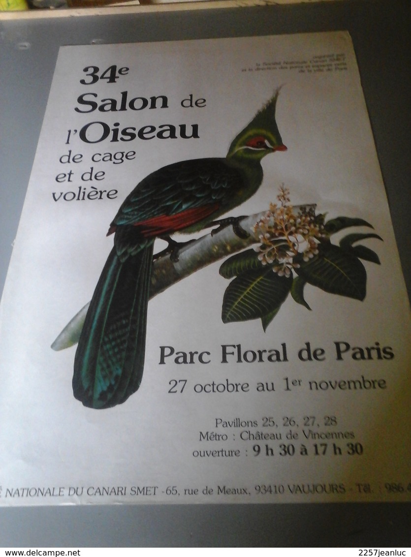 Affiches - Parc Floral De Paris 34° Salon De L'Oiseau - Affiches & Posters