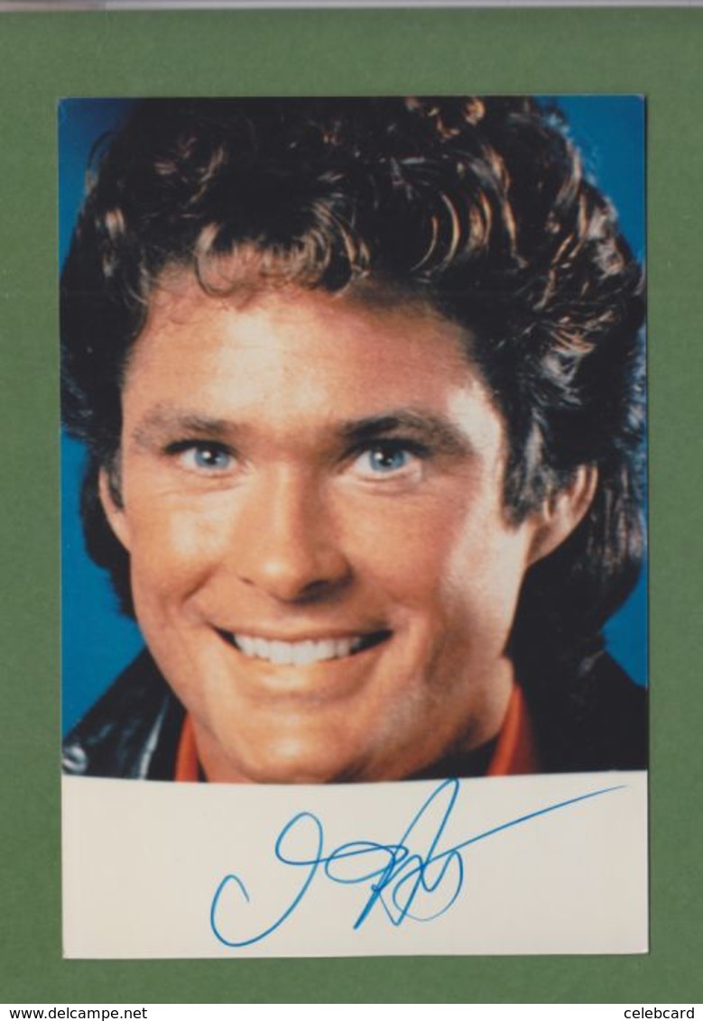 DAVID HASSELHOFF In Person Signed Photo AUTOGRAPHE / AUTOGRAMM  10/15 Cm - Sonstige & Ohne Zuordnung