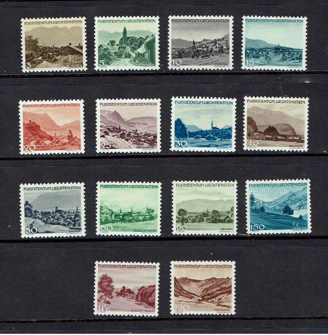 LIECHTENSTEIN...1944...mh - Unused Stamps