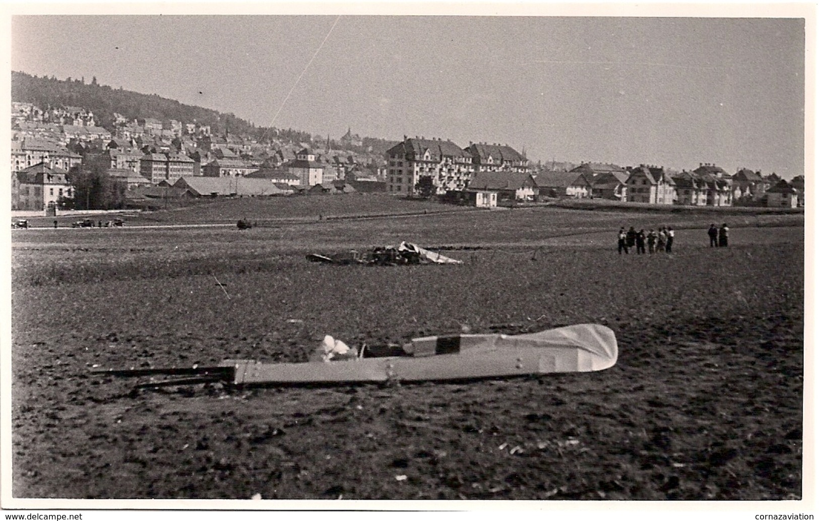 Aviation - Avion HB-OTI - Accident  DH-Moth - Les Eplatures - La Chaux-de-Fonds - Lot De 4 Cartes - Accidents