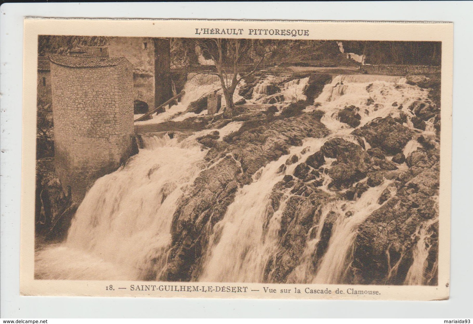 SAINT GUILHEM LE DESERT - HERAULT - VUE SUR LA CASCADE DE CLAMOUSE - Other & Unclassified