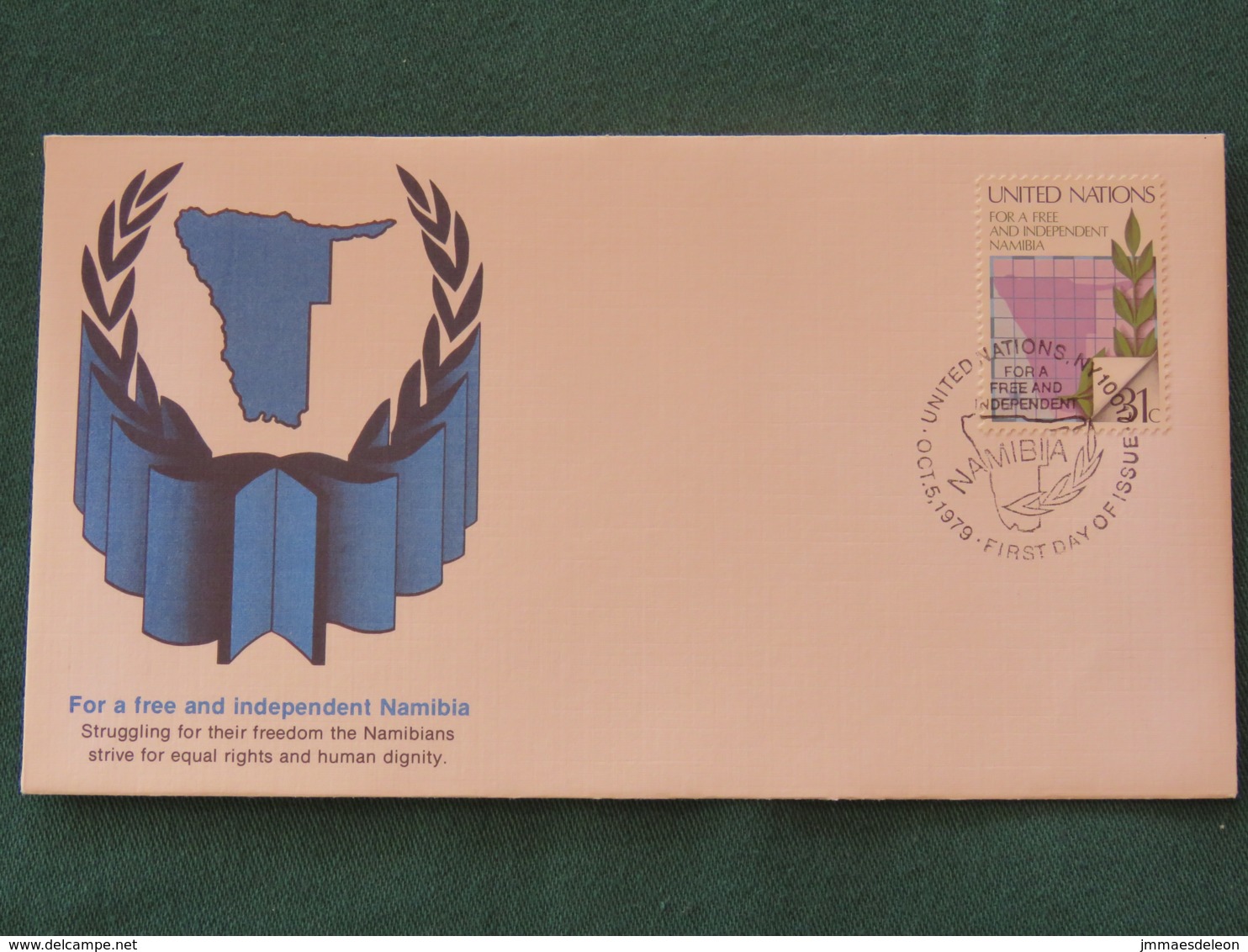 United Nations (New York) 1979 FDC Cover - For A Free And Independent Namibia - Map - Lettres & Documents