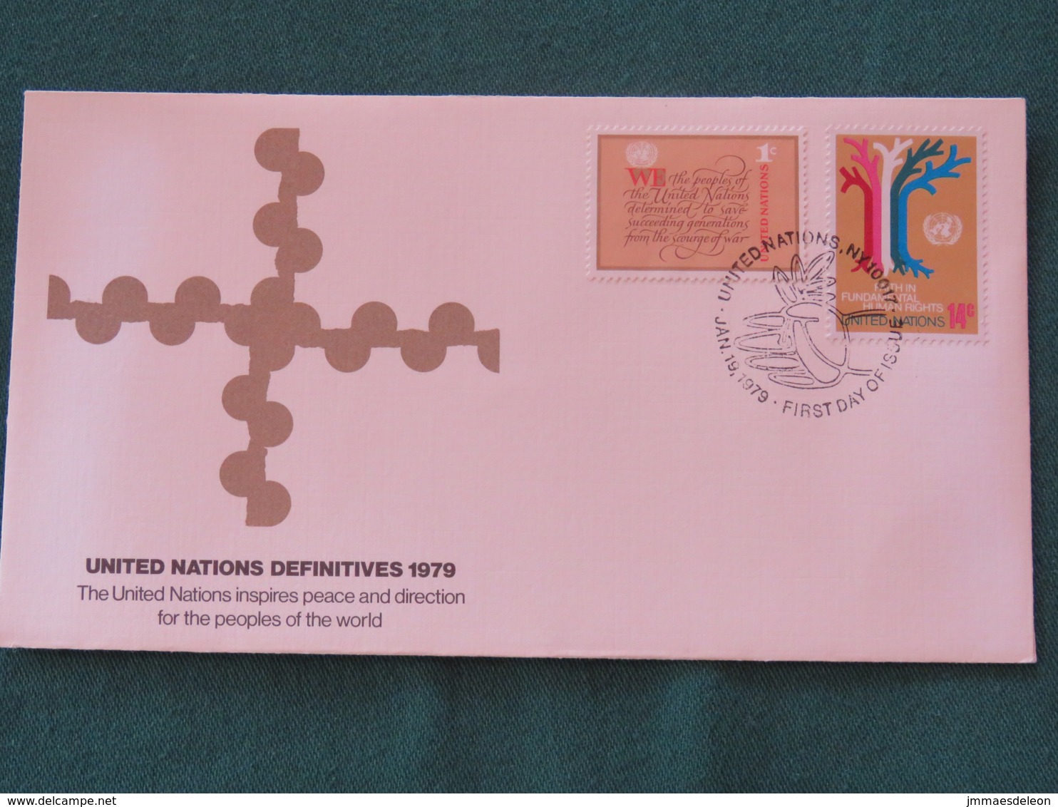 United Nations (New York) 1979 FDC Cover - Definitives - Tree - Lettres & Documents