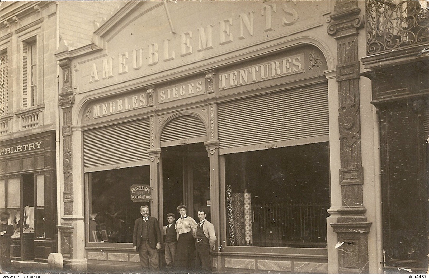 Carte Photo Magasin Ameublement Paris - Autres & Non Classés