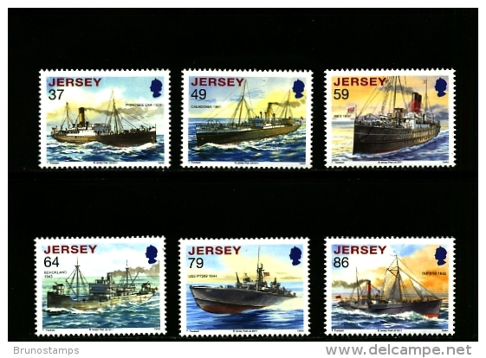 JERSEY - 2011  SHIPWRECKS  SET  MINT NH - Jersey