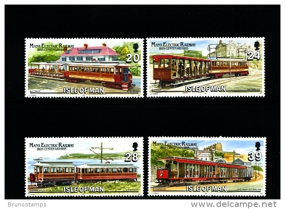 ISLE OF MAN - 1993  MANX  ELECTRIC  RAILWAY SET  MINT NH - Isle Of Man