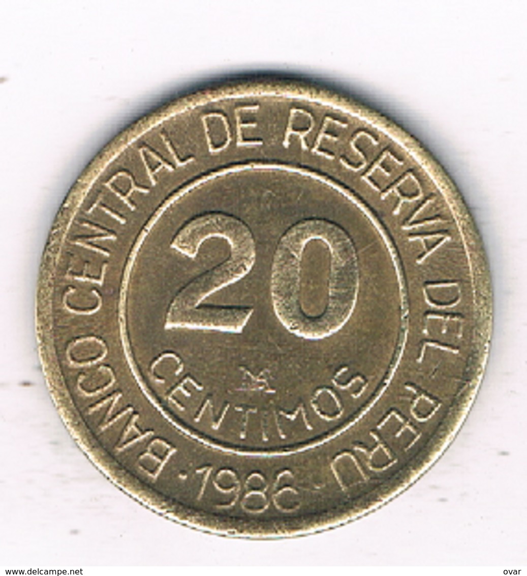 20 CENTIMOS 1986  PERU /3232/ - Pérou