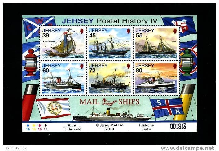 JERSEY - 2010  MAIL SHIPS (6)  MS  MINT NH - Jersey