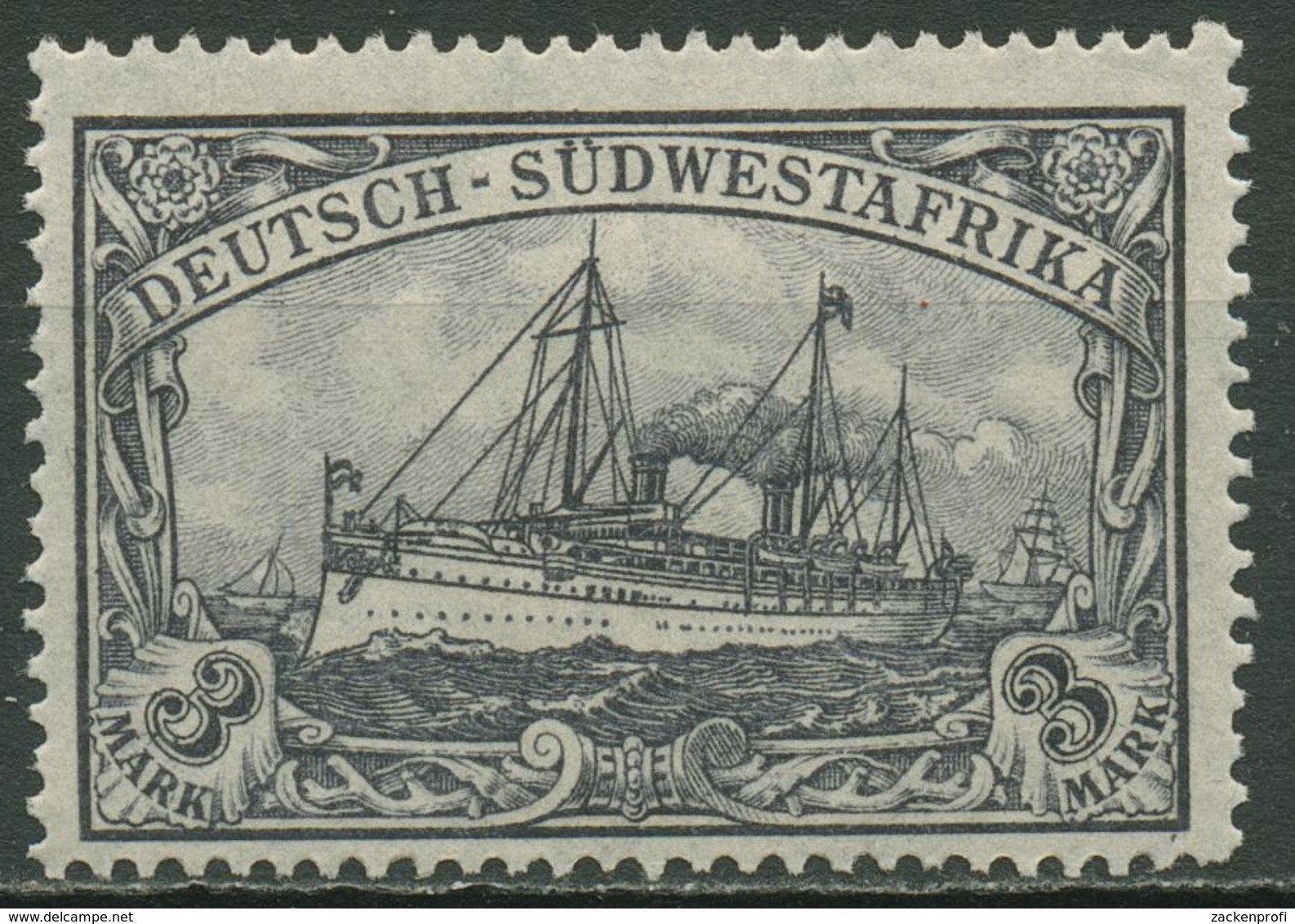 Deutsch-Südwestafrika 1906 Kaiseryacht Hohenzollern 31 Ba Postfrisch - Deutsch-Südwestafrika