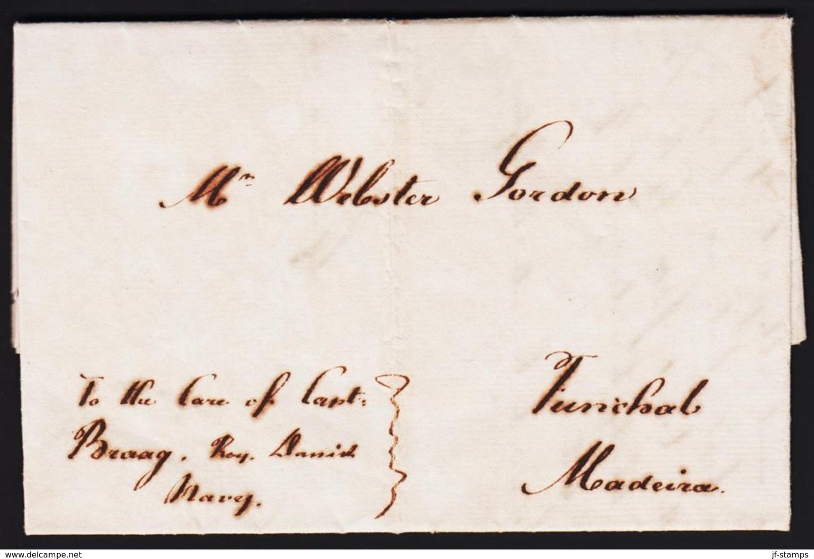 1832. Shipletter To Funchal, Madeira. Sent From Copenhagen 16 May 1832 With Ship: To ... () - JF302122 - ...-1853 Prefilatelia