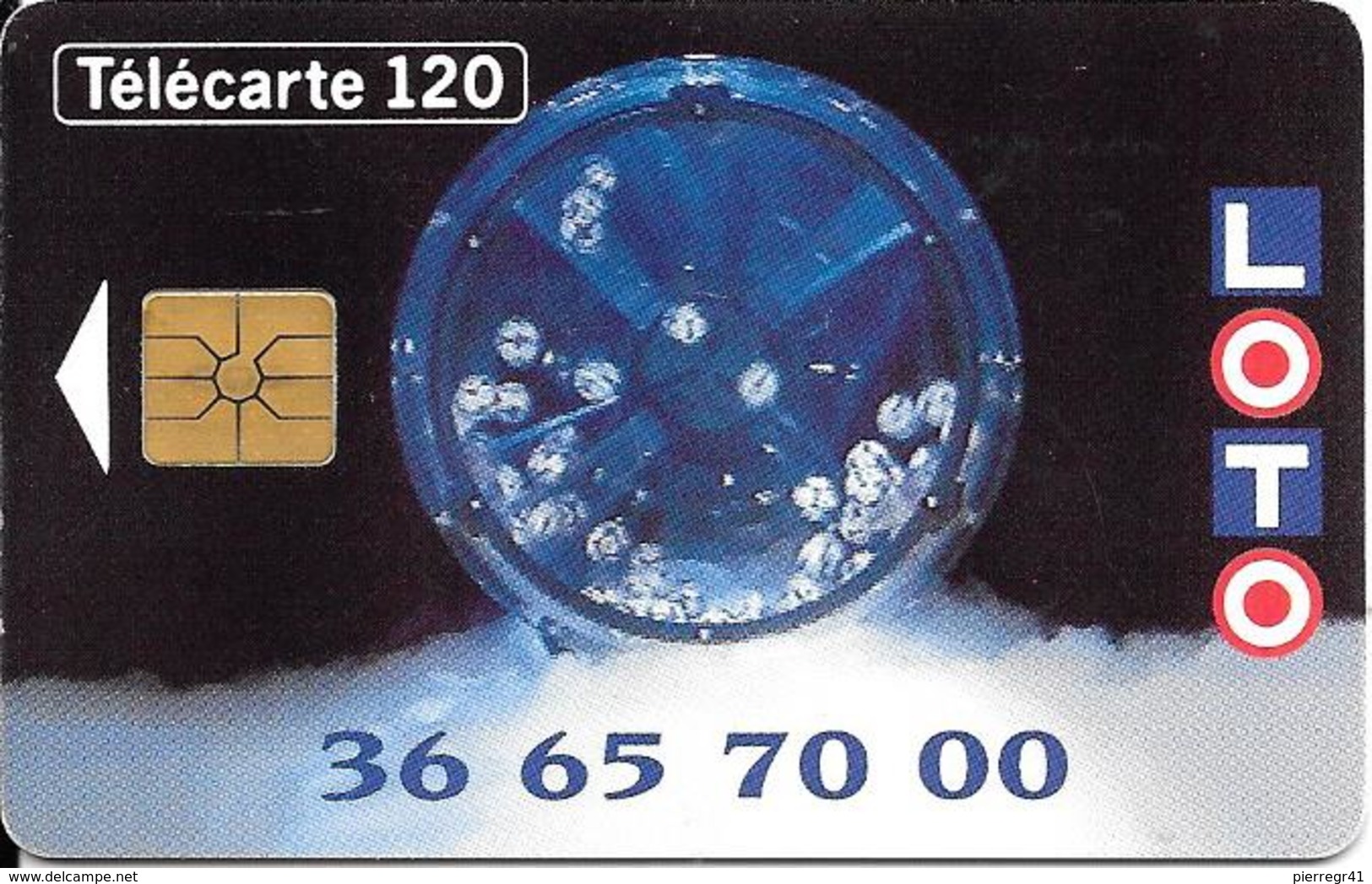 CARTE-PUBLIC-F430-GEMA-LOTO SPORTIF-Avec 2e Logo-UTILISE-TBE - 1993