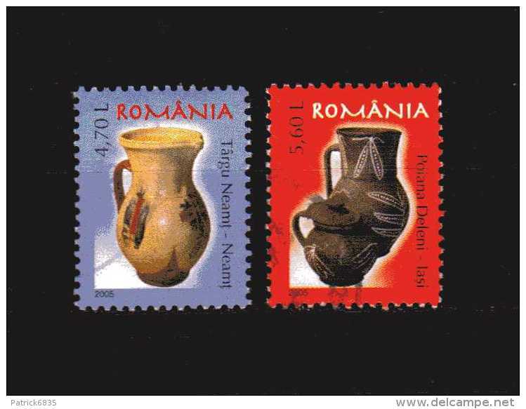 Romania - ° 2005 -  Poteries Roumaines.  Yvert 5053-54 - Usati