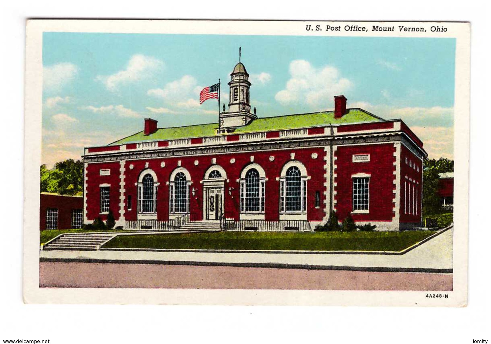 USA Ohio US Post Office Mount Vernon Cpa Carte Ancienne - Autres & Non Classés