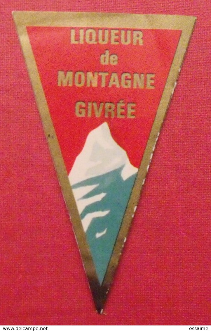 étiquette Liqueur De Montagne Givrée - Alcools