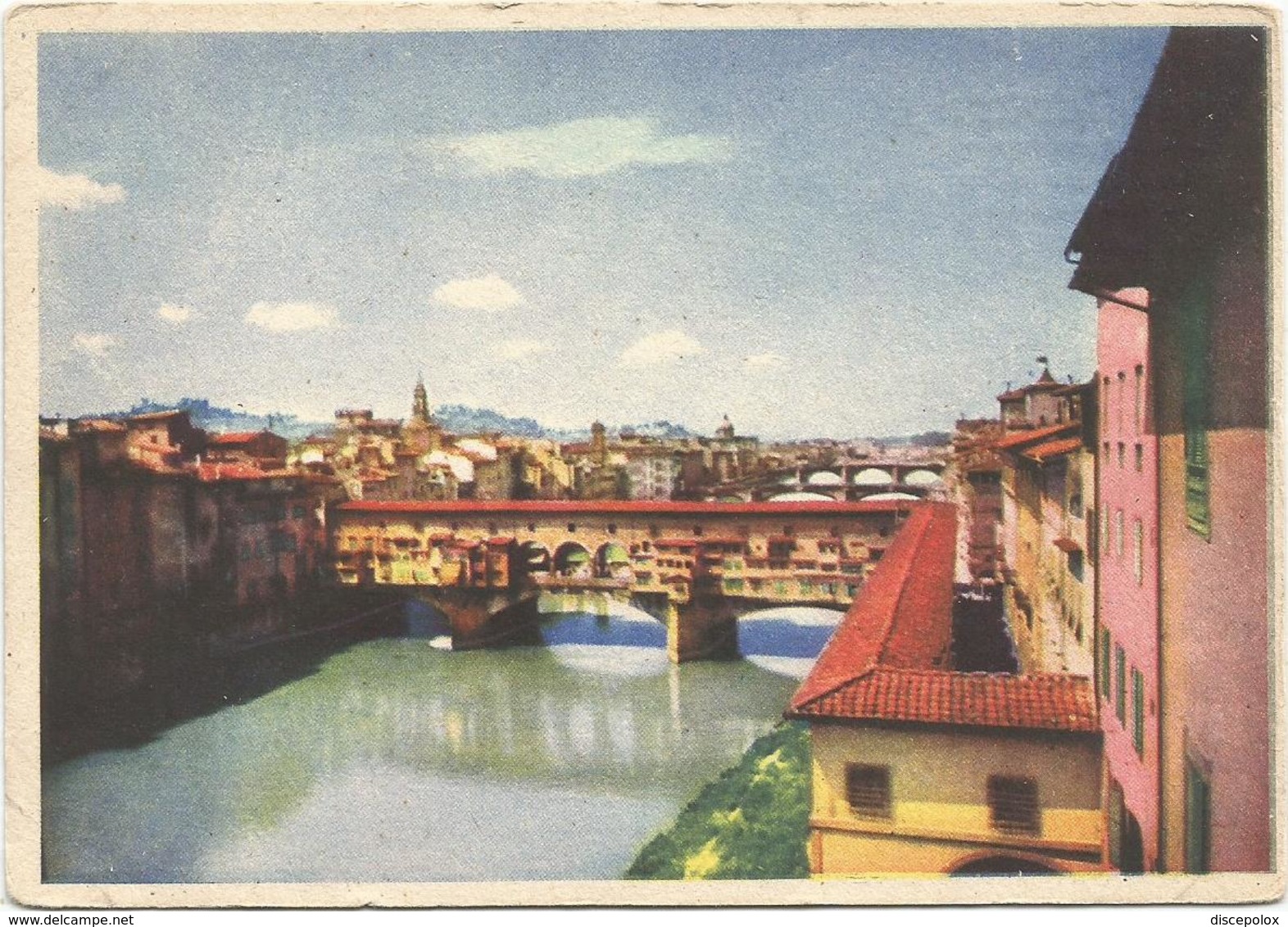 W2327 Firenze - Ponte Vecchio - Cartolina Pubblicitaria Ristorante Da Cesare - Viale Spartaco Lavagnini / Non Viaggiata - Firenze (Florence)