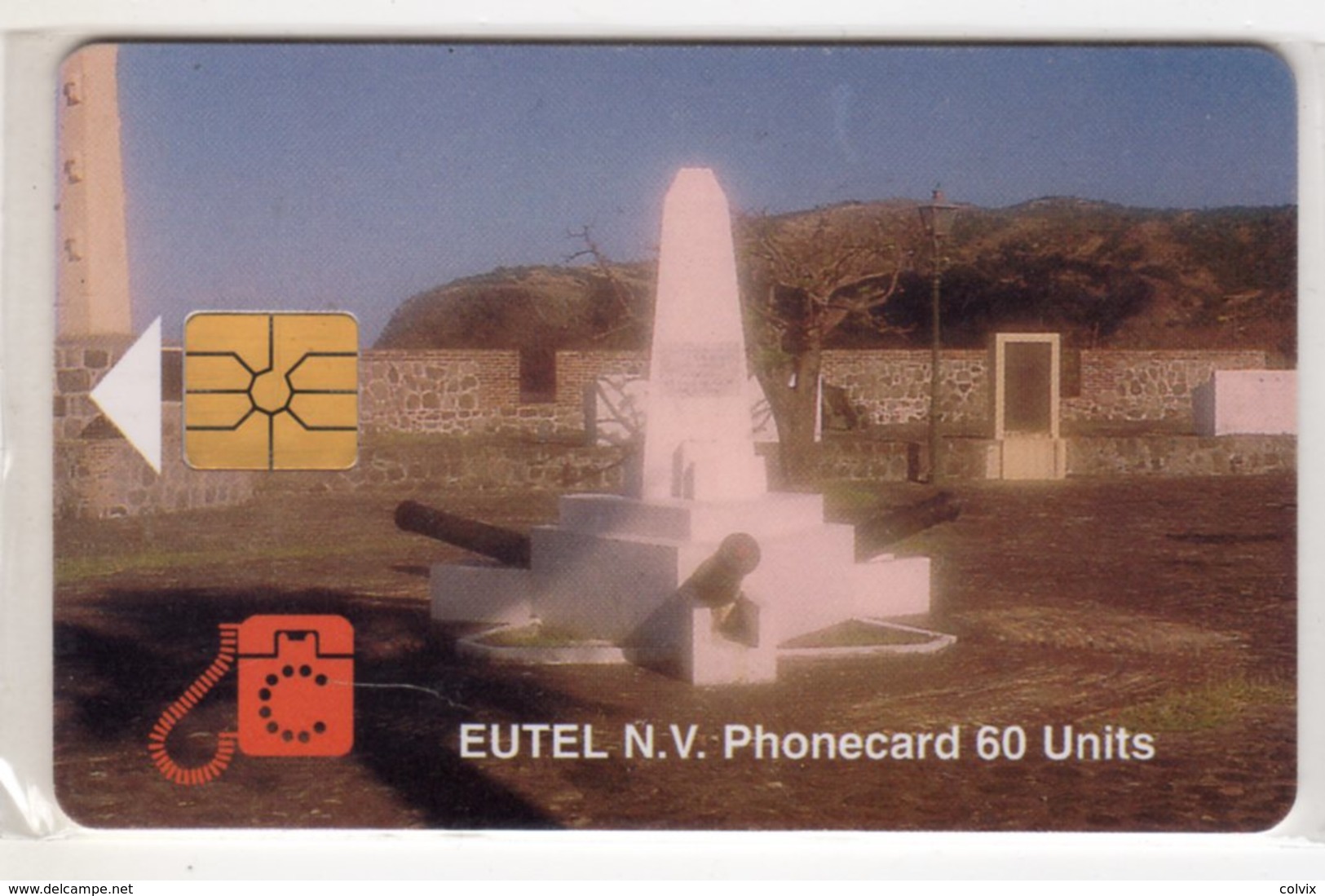 ANTILLES NEERLANDAISES SAINT EUSTACHE REF MV CARDS STAT-C1  ORANGE FORT 2000 Ex - Antilles (Netherlands)