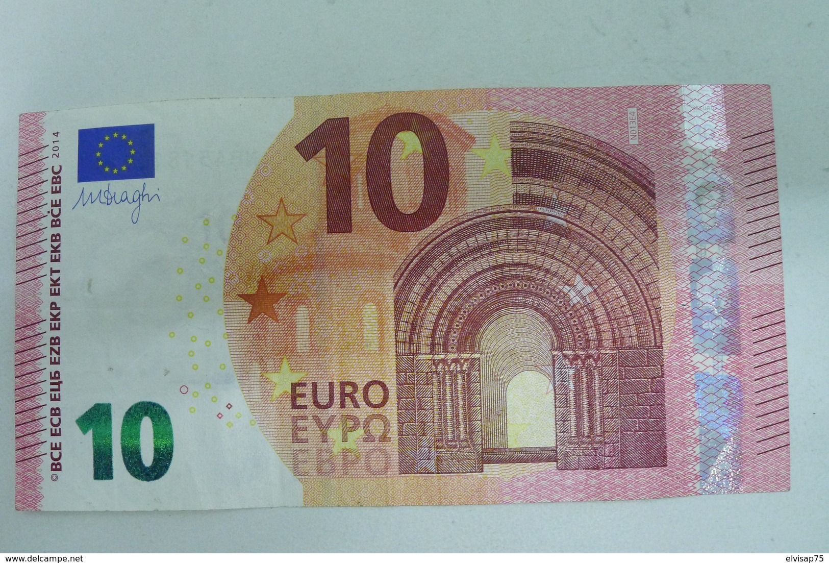 10 EURO NB AUSTRIA DRAGHI N013 E4 RRR!!!! - 10 Euro