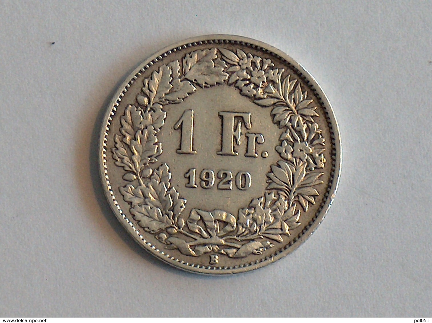 Suisse Switzerland 1 Franc Argent Silver 1920 - Otros & Sin Clasificación