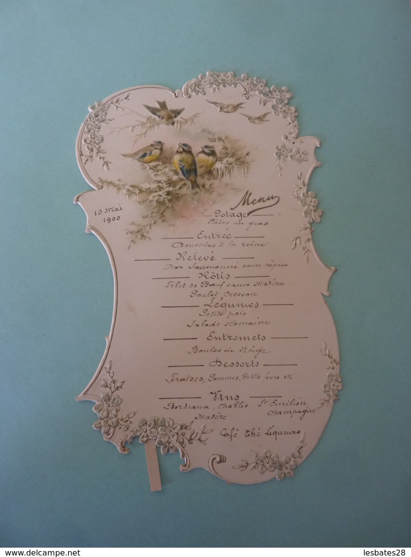 MENU -1900 à Système   Allégorie Arabesque Printanière  .AVRIL 2019  Alb 05 - Menus