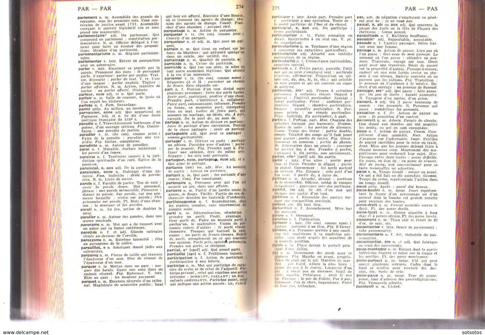 LAROUSSE De POCHE:avec Précis De Grammaire Et Locutions Lqtines Et 'Etrangères 1954, 502 Pgs + XXXII Pgs -relié Demie Cu - Dictionnaires