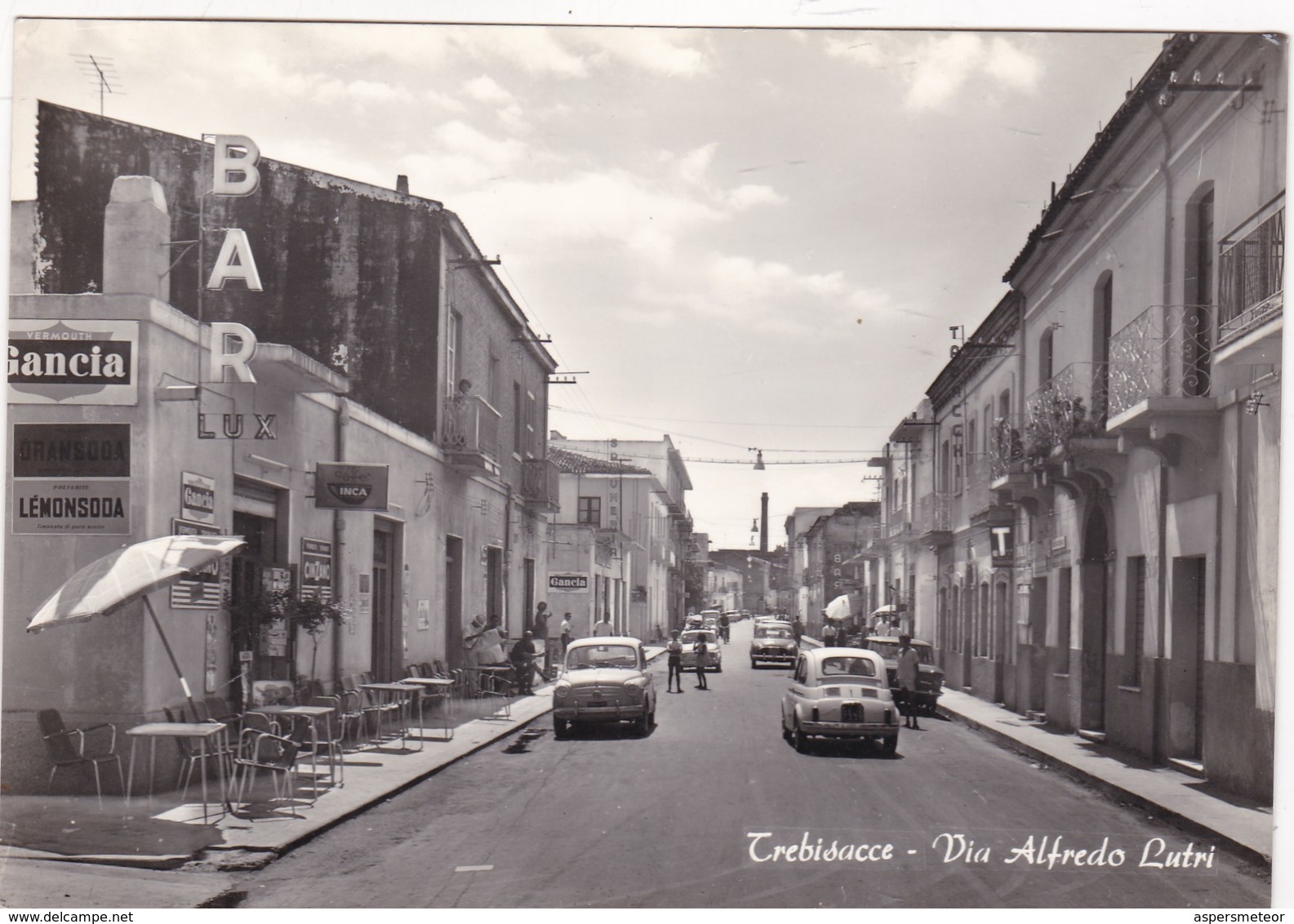 TREBISACCE. VIA ALFREDO LUTRI. ANGELI & C. CPA CIRCA 1950s L'ITALIE - BLEUP - Cosenza