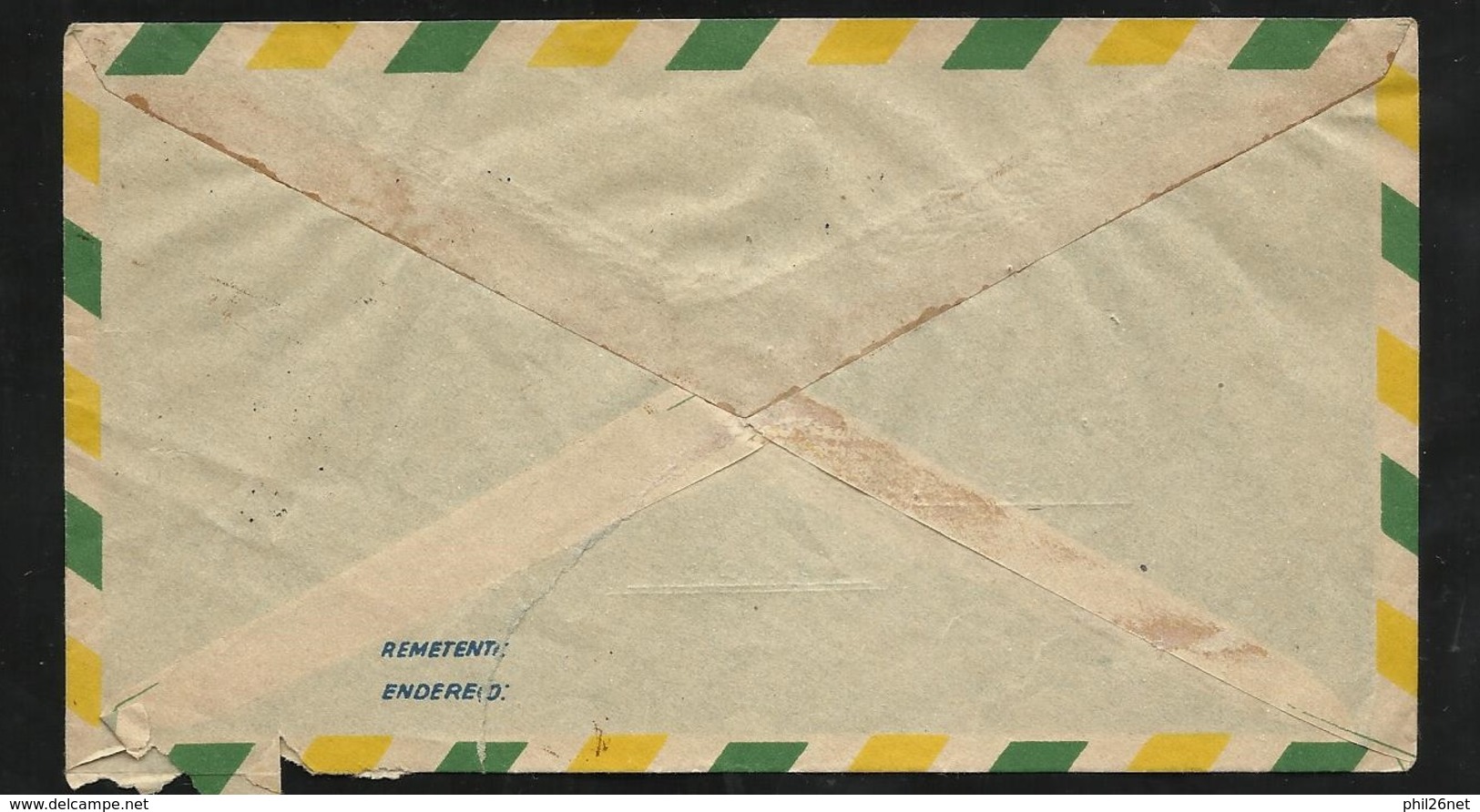 Lettre Avion B.E. Meurer Porto Alegre Le 09/04/1951 Les Poste N° 393 Et 465B Paire  Pour Lyon  Prix   B/ TB - Lettres & Documents