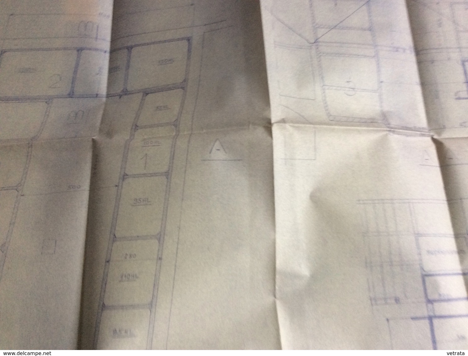 Plan D' Architecte :  98x60 Cm (1946) - Architecture