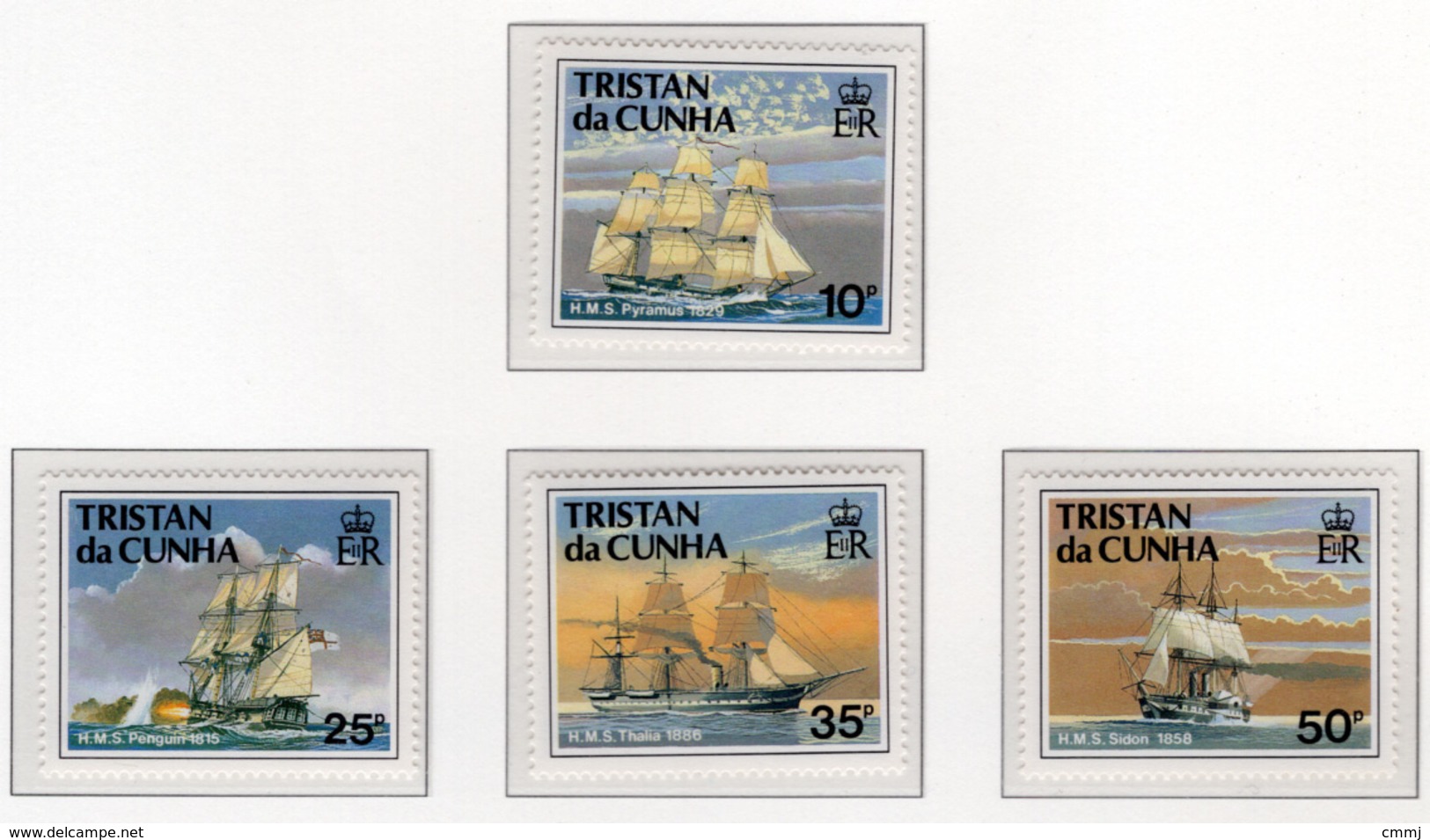 1990 - TRISTAN DA CUNHA - Yv.  Nr. 479/482 - NH - (UP131.12) - Tristan Da Cunha