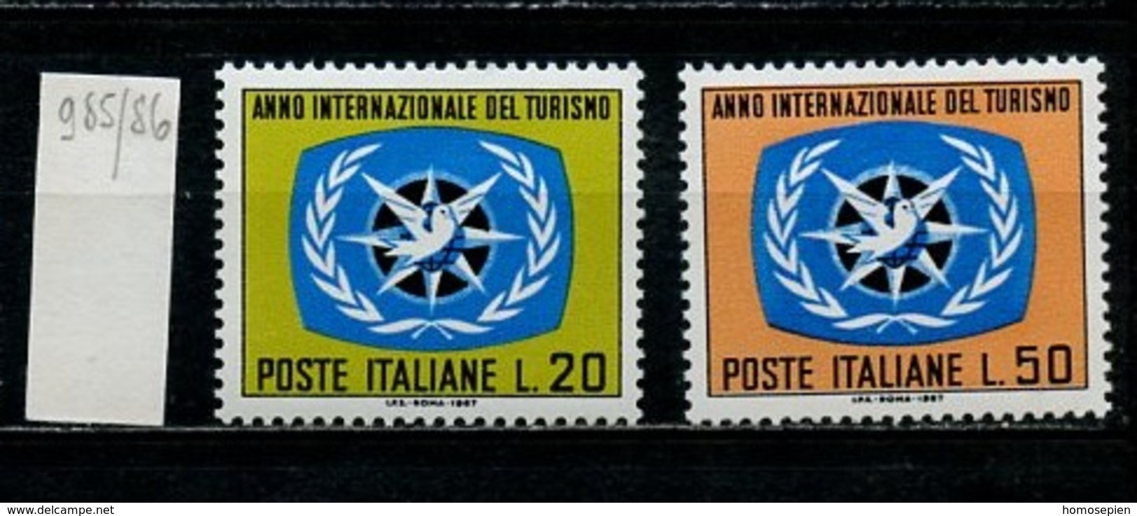 Italie - Italy - Italien 1967 Y&T N°985 à 986 - Michel N°1243 à 1244 *** - Année Du Tourisme - 1961-70: Ungebraucht