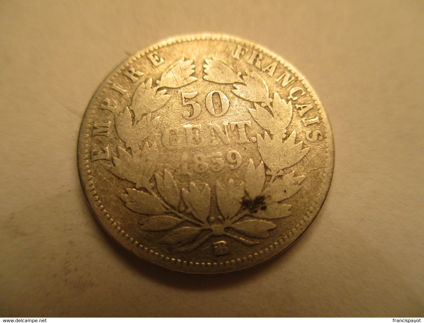 France: 50 Centimes 1859 BB - 50 Centimes